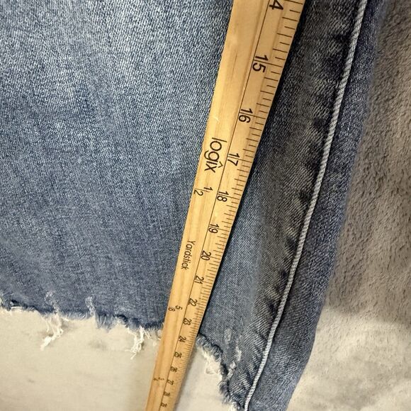 Judy Blue Jeans 24W Plus Wide Leg Stretch Blue Light Wash Denim Distressed - Picture 6 of 9